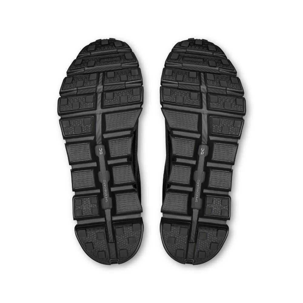Black sole of a shoe on a white background