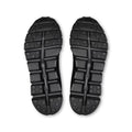 Black sole of a shoe with tread pattern on a white background