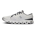 A white On Cloudrunner sneaker with black laces, a black heel accent, and a gray On logo on the side, shown in a side profile against a white background.