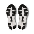 Black and white sole of a shoe on a white background