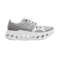Gray athletic shoe on a white background