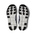 Close-up of a pair of black and white athletic shoes on a white background