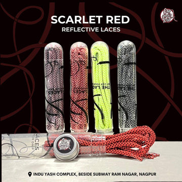 Scarlet Red - Reflective Lace