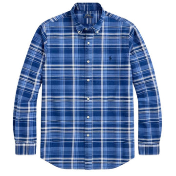 Polo Ralph Lauren Classic Fit Plaid Oxford Shirt 'Indigo & White Multi