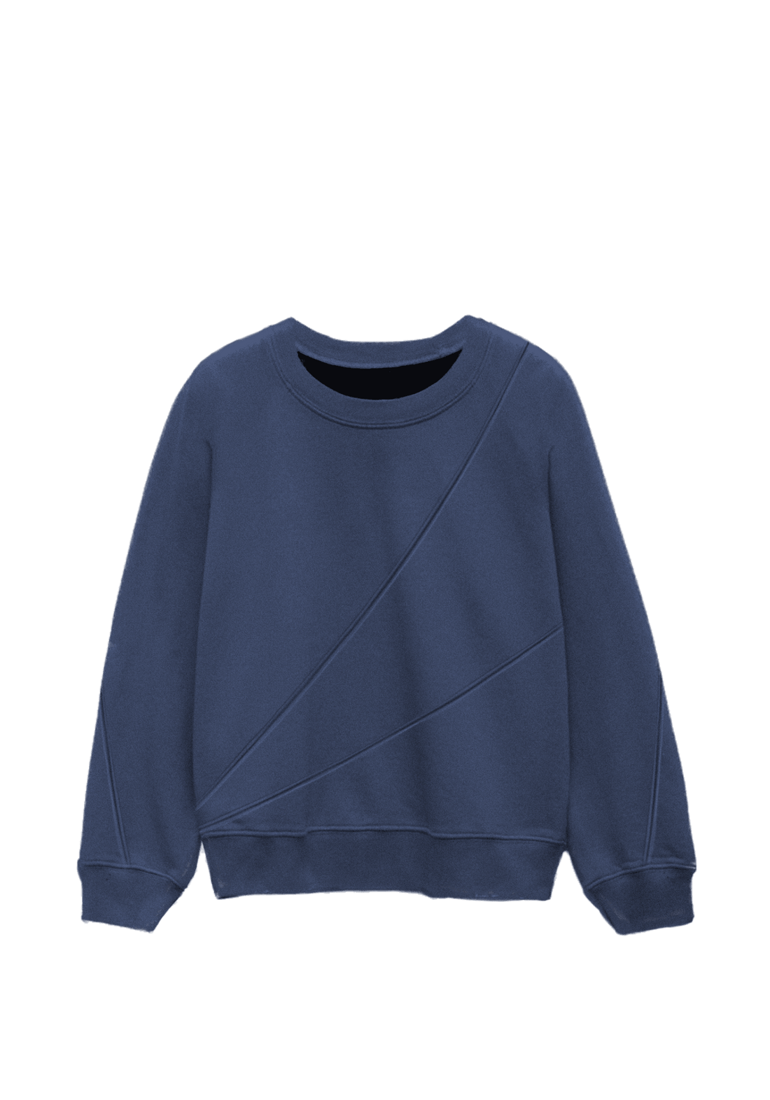 Reconstructed Sweatshirt-Denim Blue