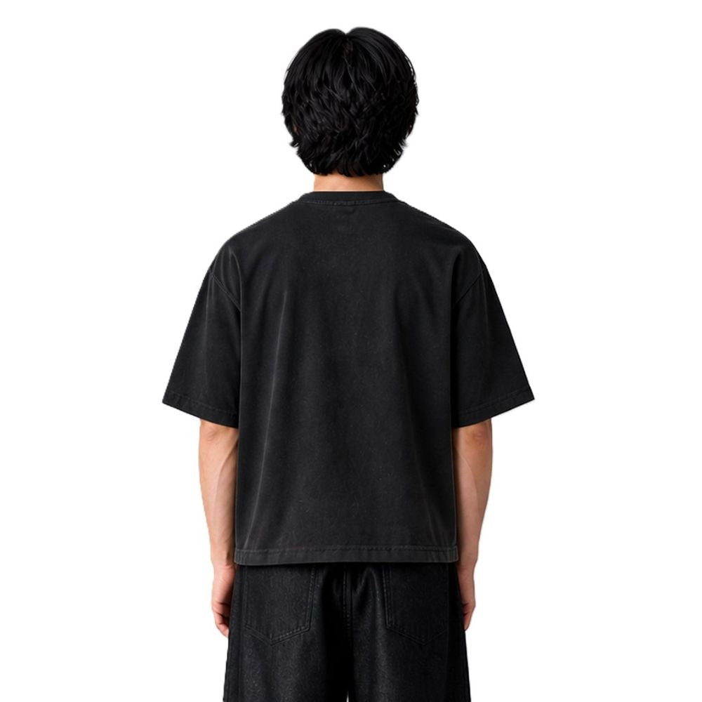 SUTURA WASHED BLACK SIGNATURE TEE