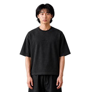 SUTURA WASHED BLACK SIGNATURE TEE