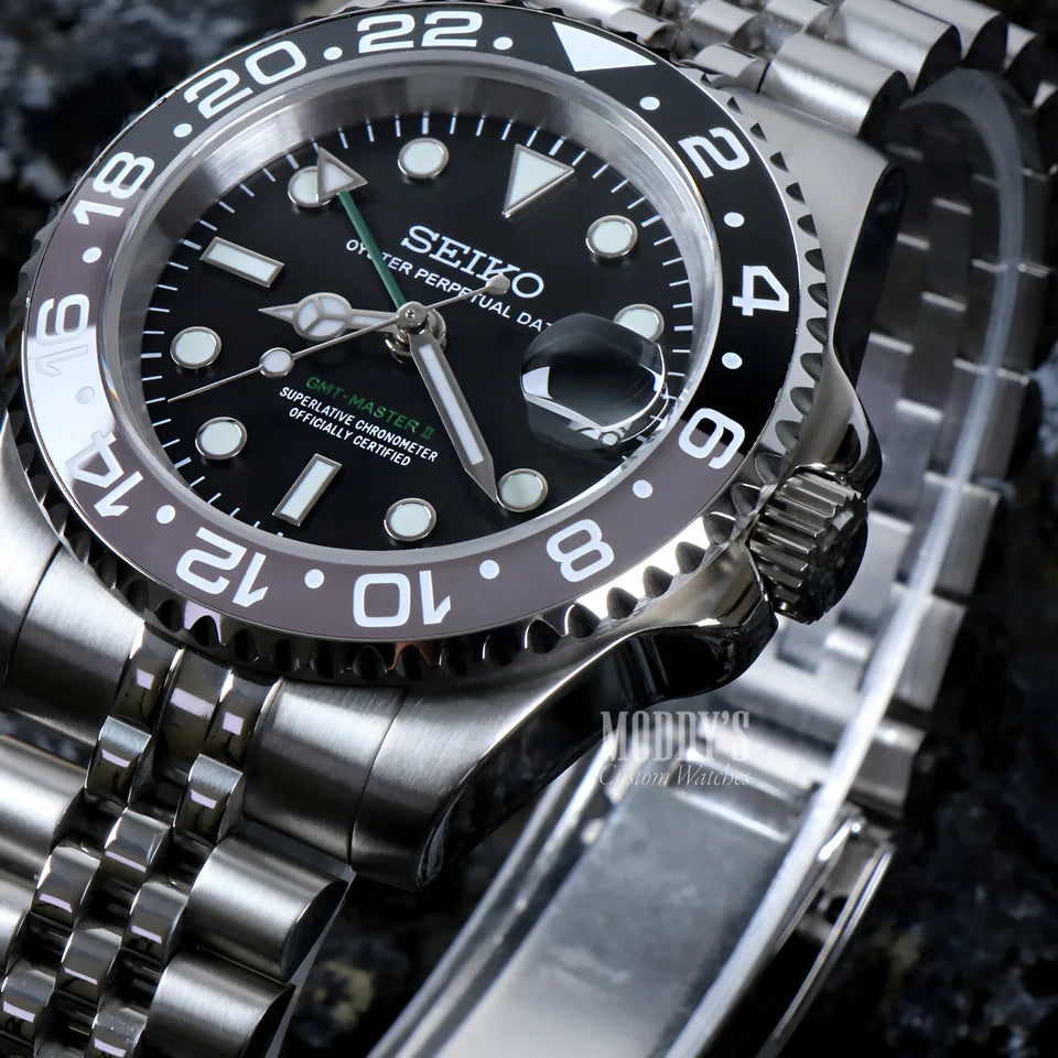 Seiko Mod GMT 'Bruce Wayne'