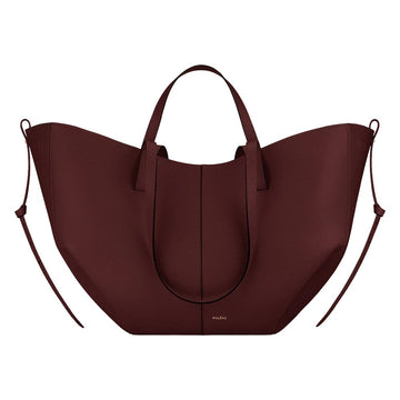 POLÈNE Cyme Textured Black Cherry Bag