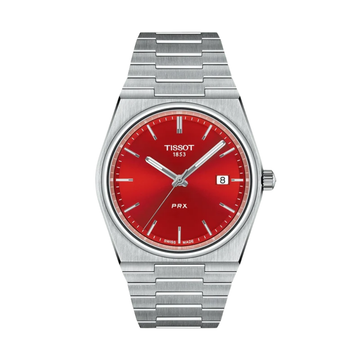 TISSOT PRX 40mm Red Dial Quartz Watch