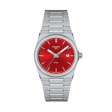 TISSOT PRX 35mm Red Quartz Watch