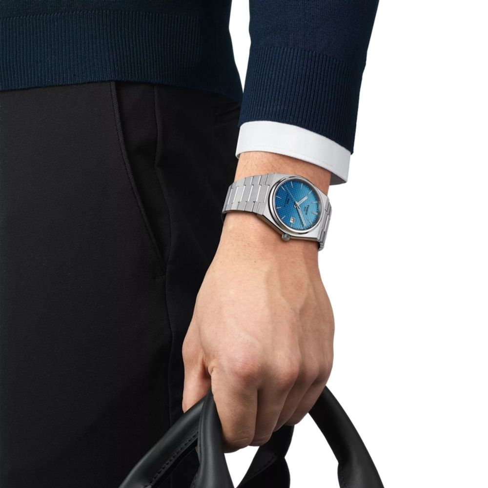 TISSOT PRX 40mm Ice Blue Powermatic 80