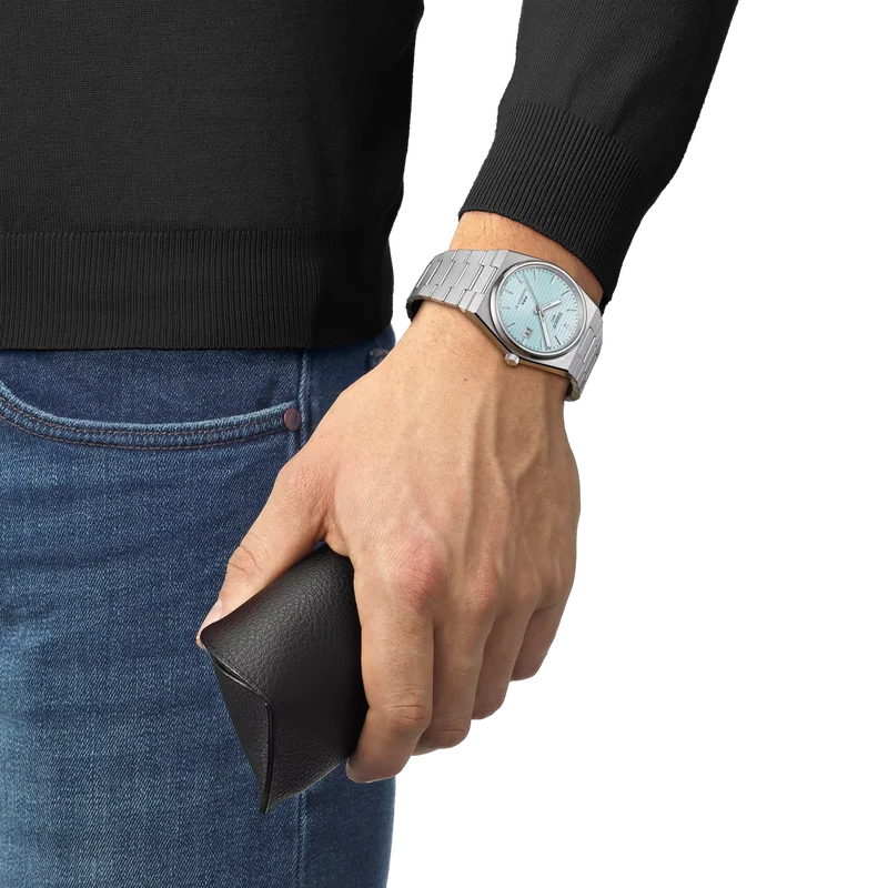 TISSOT PRX 40mm Powermatic 80 Ice Blue Watch