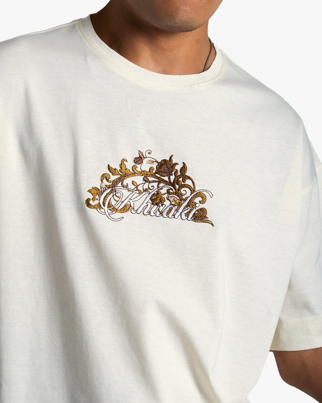 The Swan Opera - Off White Embroidered T-Shirt