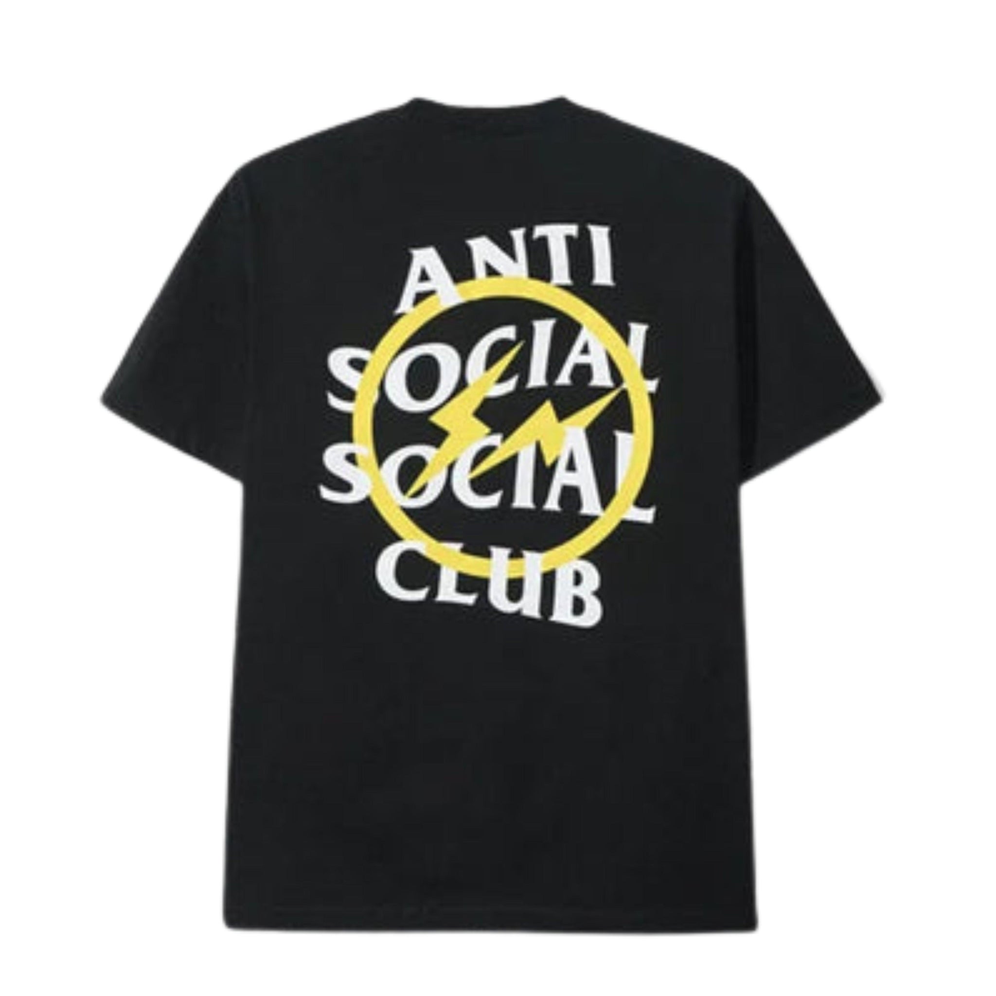 Anti Social Social Club x Fragment Design Bolt Tee 'Black/Yellow'