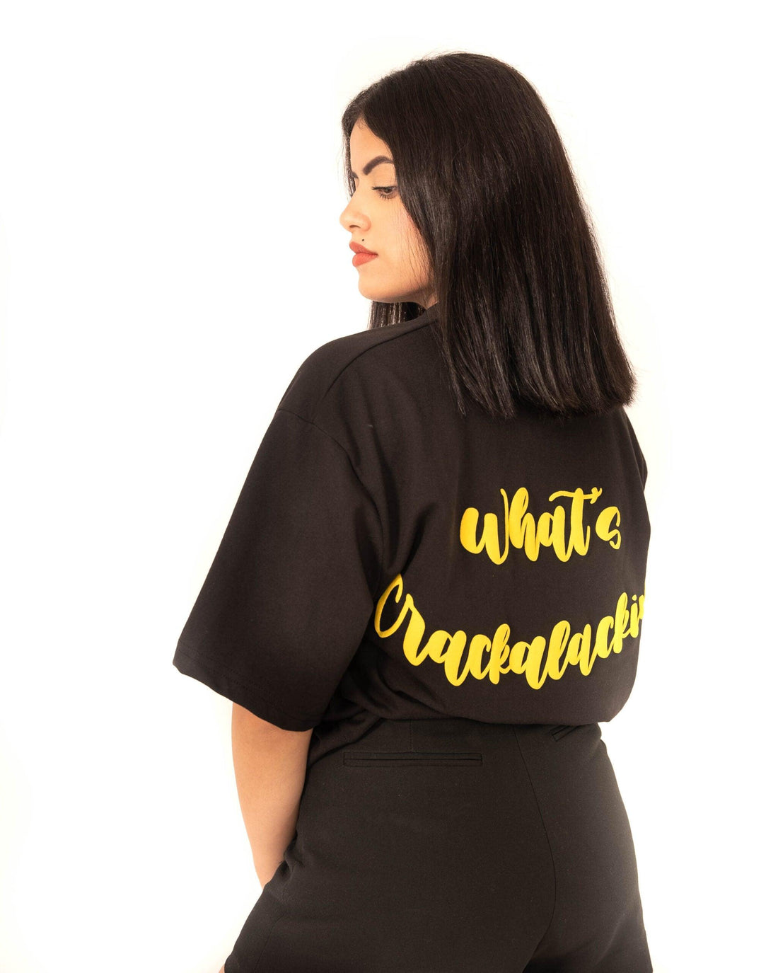 What’s Crackalackin Drop Shoulder T-Shirt