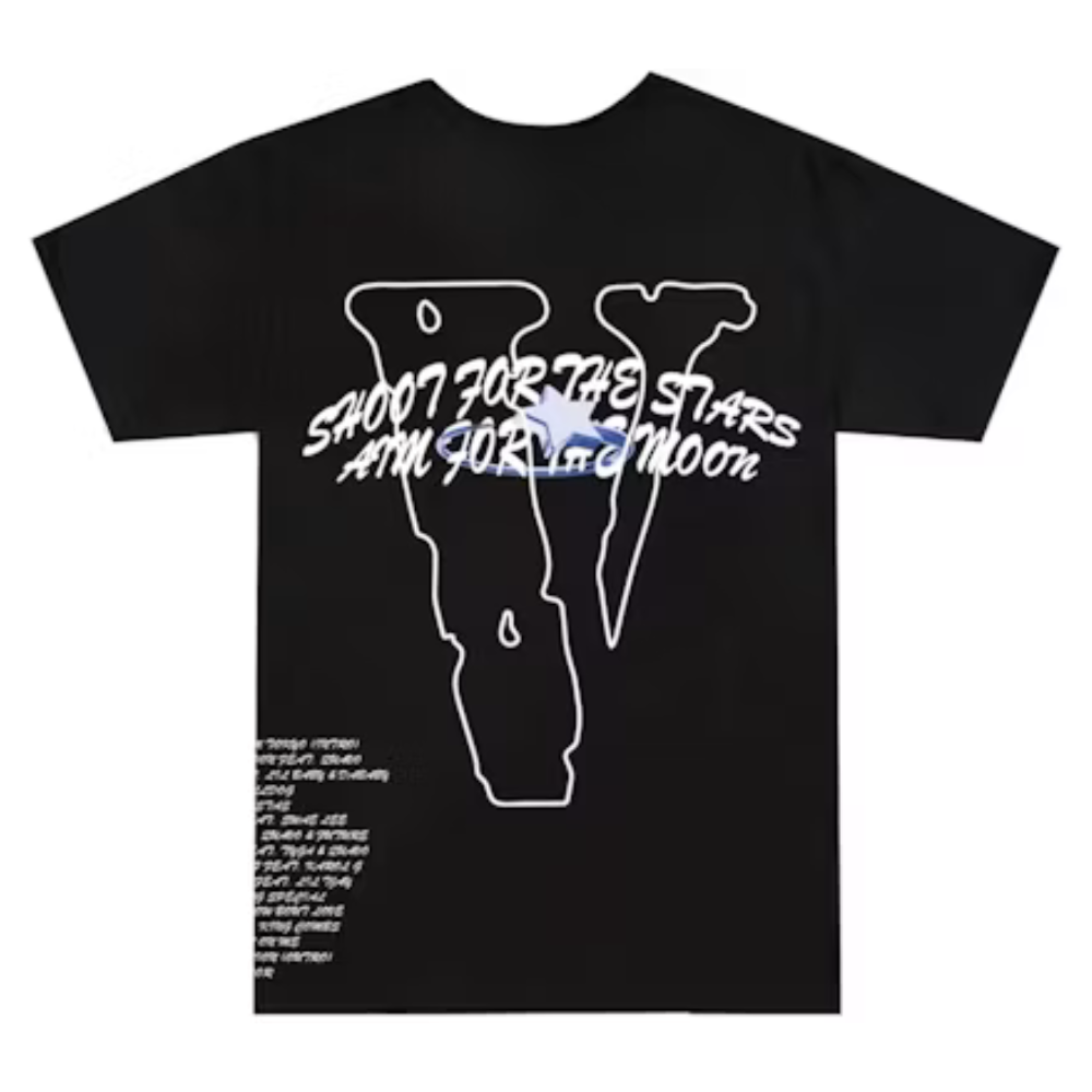 VLONE x Pop Smoke Tracklist Tee Black