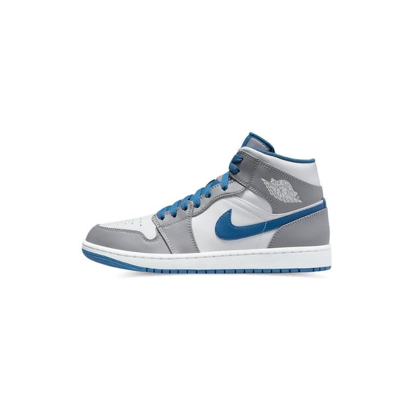 Air Jordan 1 Mid 'Cement True Blue'