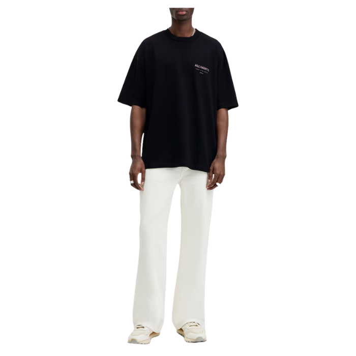 All Saints Organic Cotton Underground T-Shirt 'Jet Black'