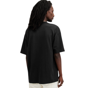 All Saints Biggy Oversized Logo Print T-Shirt 'Jet Black'