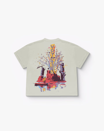 Voyager - Light Grey Oversized T-Shirt