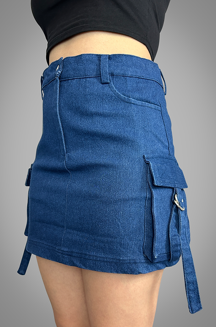 Blue Denim Skirt - Wear Nomadic