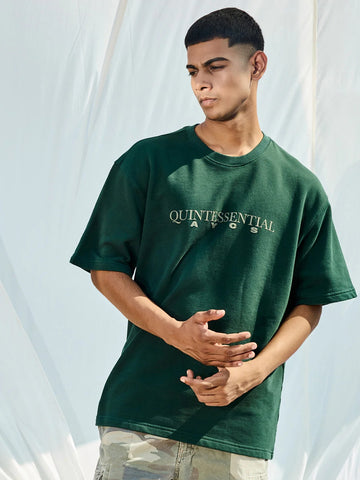 AYCS Quintessential DarkGreen Relax Fit T-Shirt
