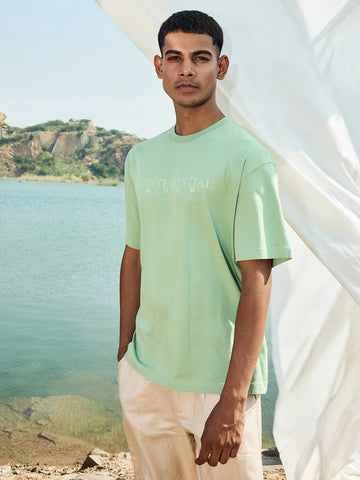 AYCS Quintessential LimeGreen Relax Fit T-Shirt