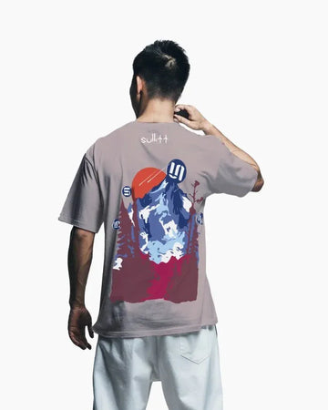 DAWNING MOUNTAIN OVERSIZED T-SHIRT
