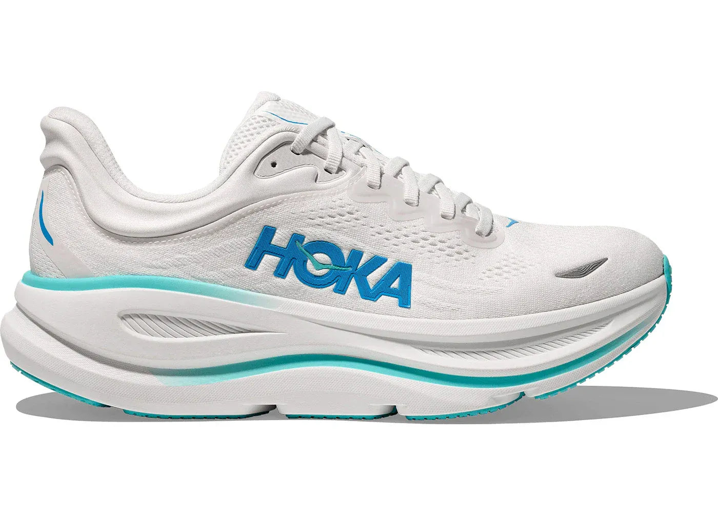 Hoka One One Bondi 9 White Hoka Blue